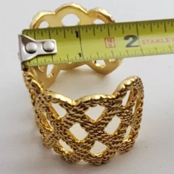 🆕 LILLY PULITZER Gold Tone Beautiful weave cuff Bracelet 😍 - Picture 13 of 16